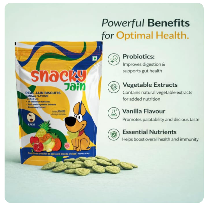 Snacky Jain – Real Jain Biscuits Vanilla Flavour