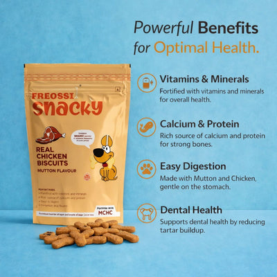 Snacky Chicken – Real Chicken Biscuits with Mutton Flavour